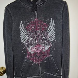 Harley-Davidson zip up sweatshirt